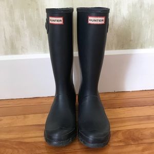 Navy Blue Hunter Boots